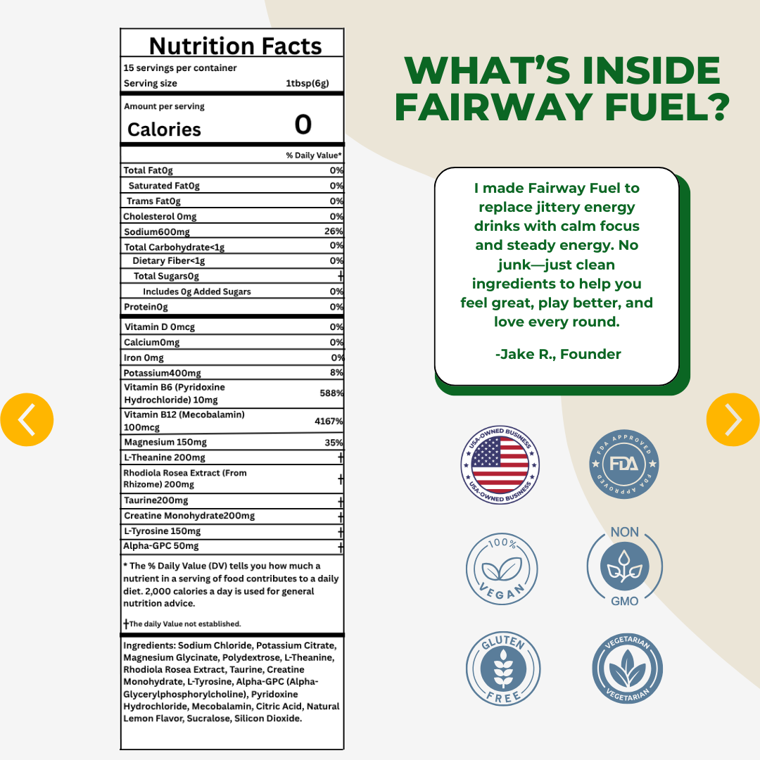 Golf Performance Supplement